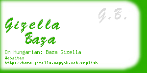 gizella baza business card